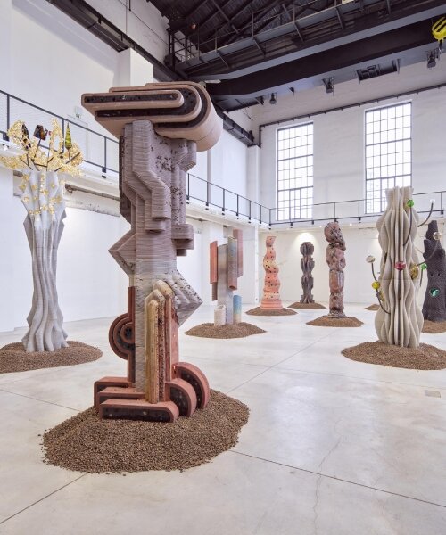 matyáš chochola's 3D printed concrete sculptures evoke baroque & sci-fi ruins in trutnov